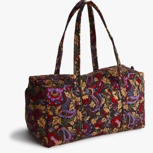Vera Bradley Original Duffel Bag Midnight Garden Paisley NWT